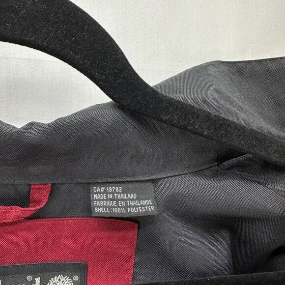 Timberland Jacket Mens Sz M Performance Weathergear Windbreaker Waterproof Red - Picture 9 of 12